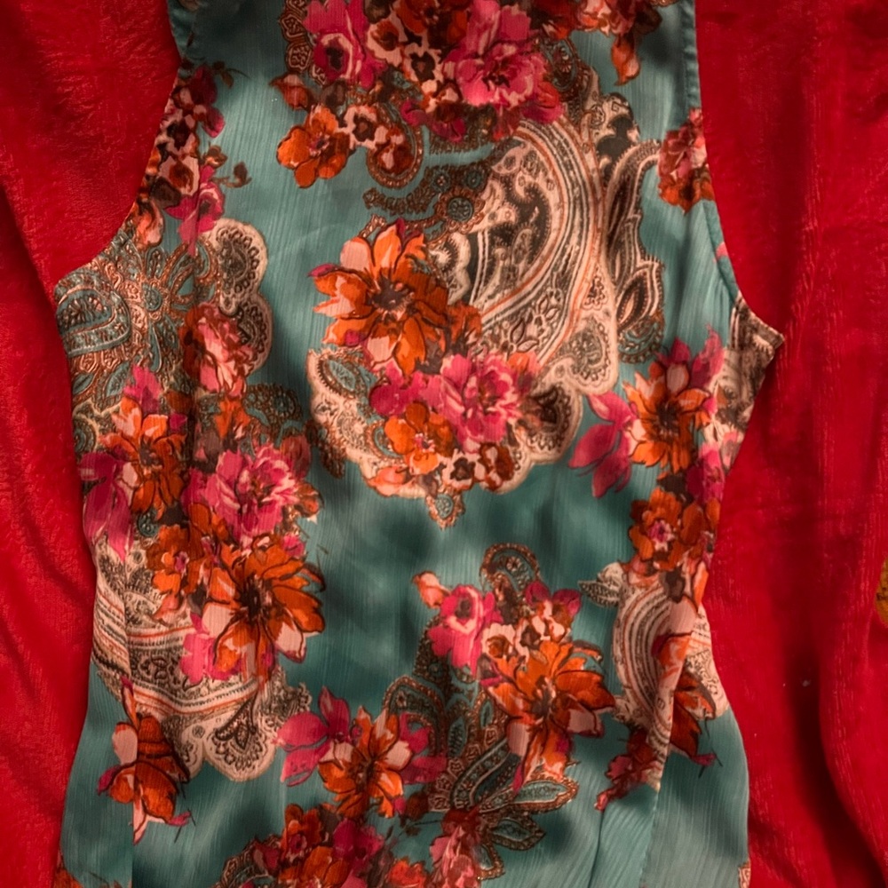 Cache Multicolor Beaded Floral Top - Picture 3 of 7